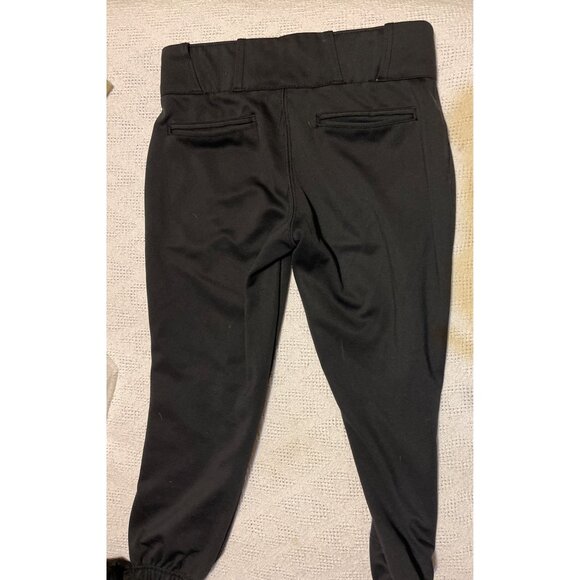 Champro Girls XL‎ Black Softball/Baseball Pants With Elastic Cuffs & Snap Button - Picture 7 of 9